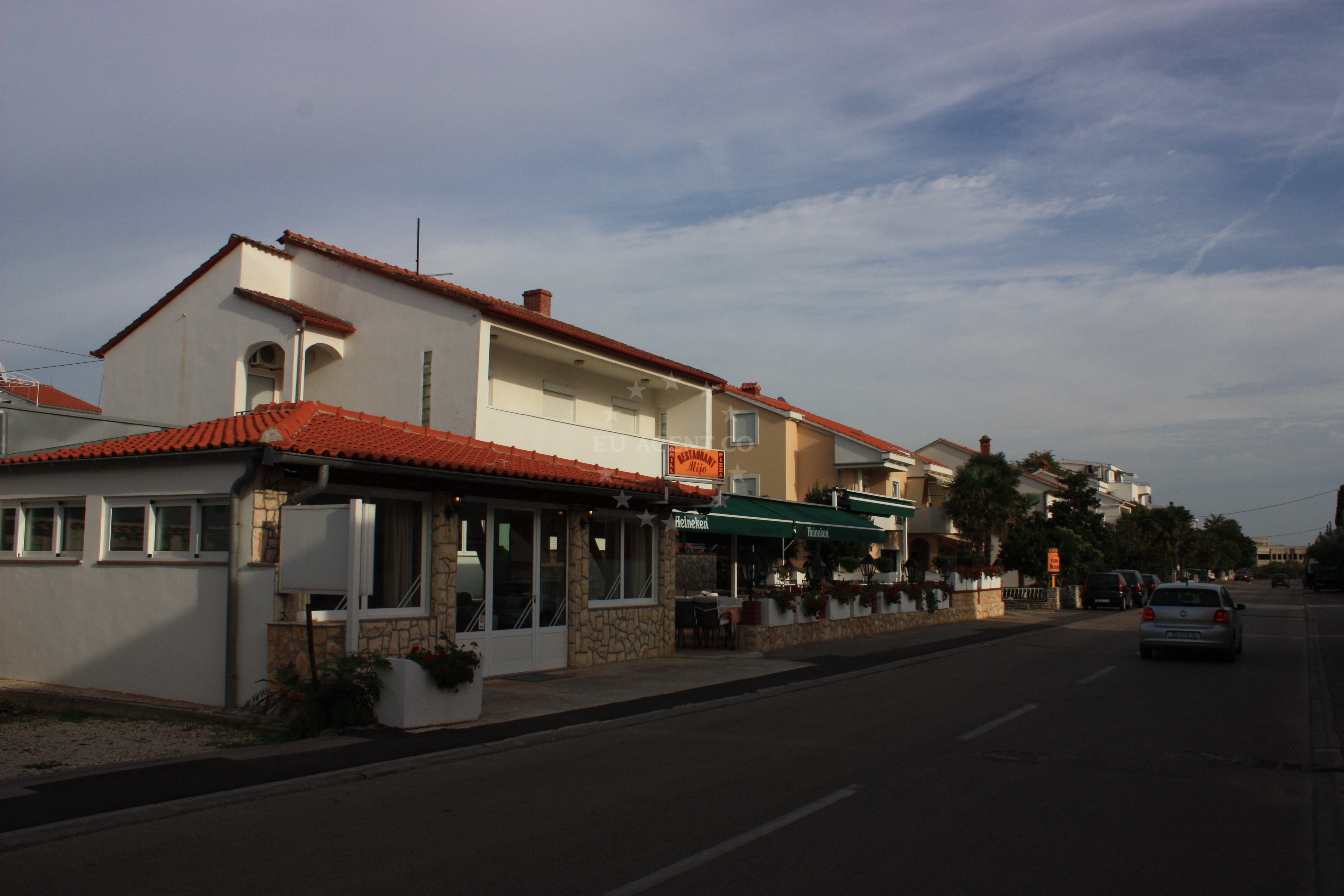 Mijo Restaurant exterior in Zadar, North Dalmatia, overlooking the Adriatic