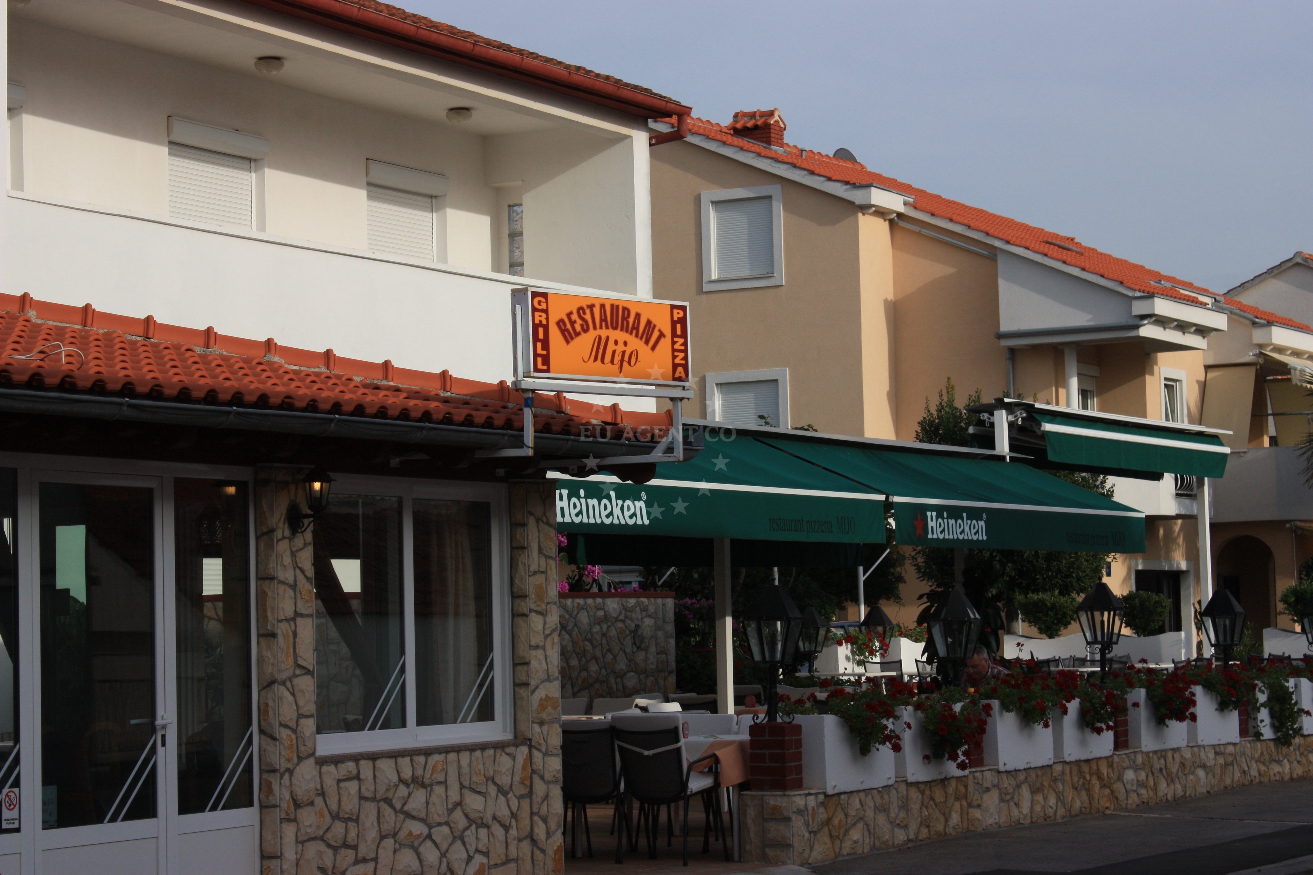 Wood-fired pizza at Mijo Restaurant, Zadar, North Dalmatia