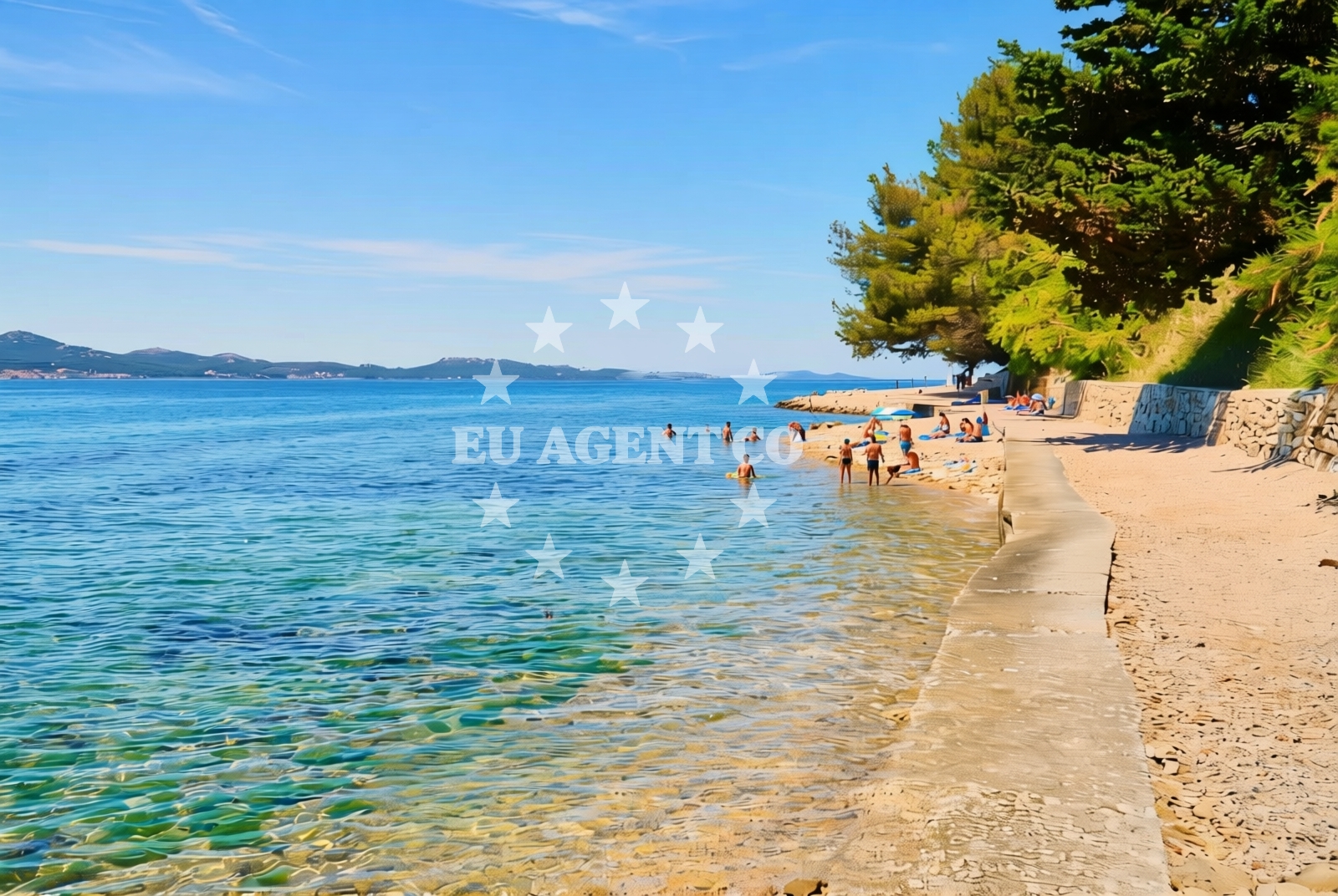 Restaurant in Zadar, North Dalmatia with a view of the sea