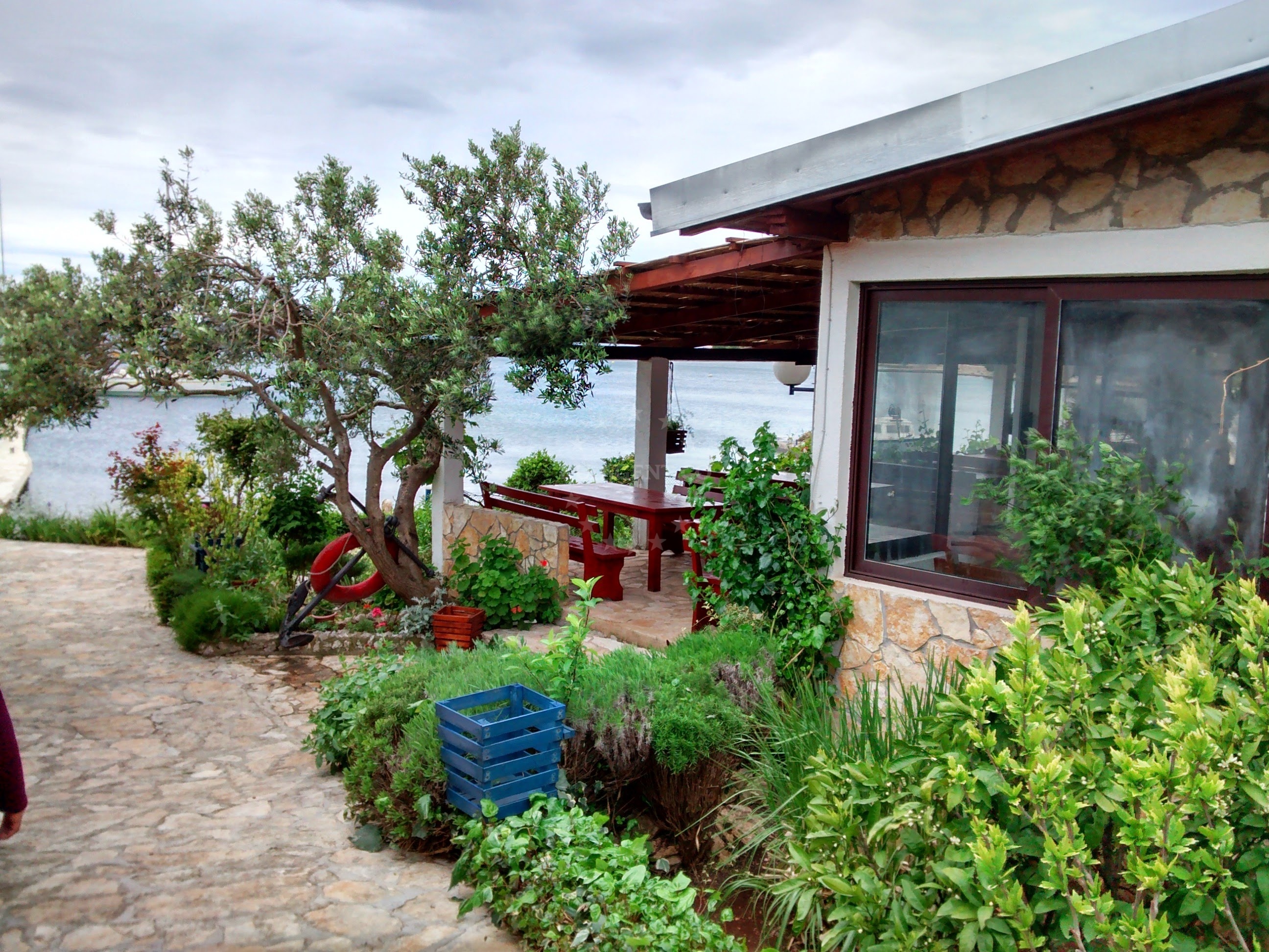 View of Zminjak Island from Restaurant Zminjak's buoy field, North Dalmatia