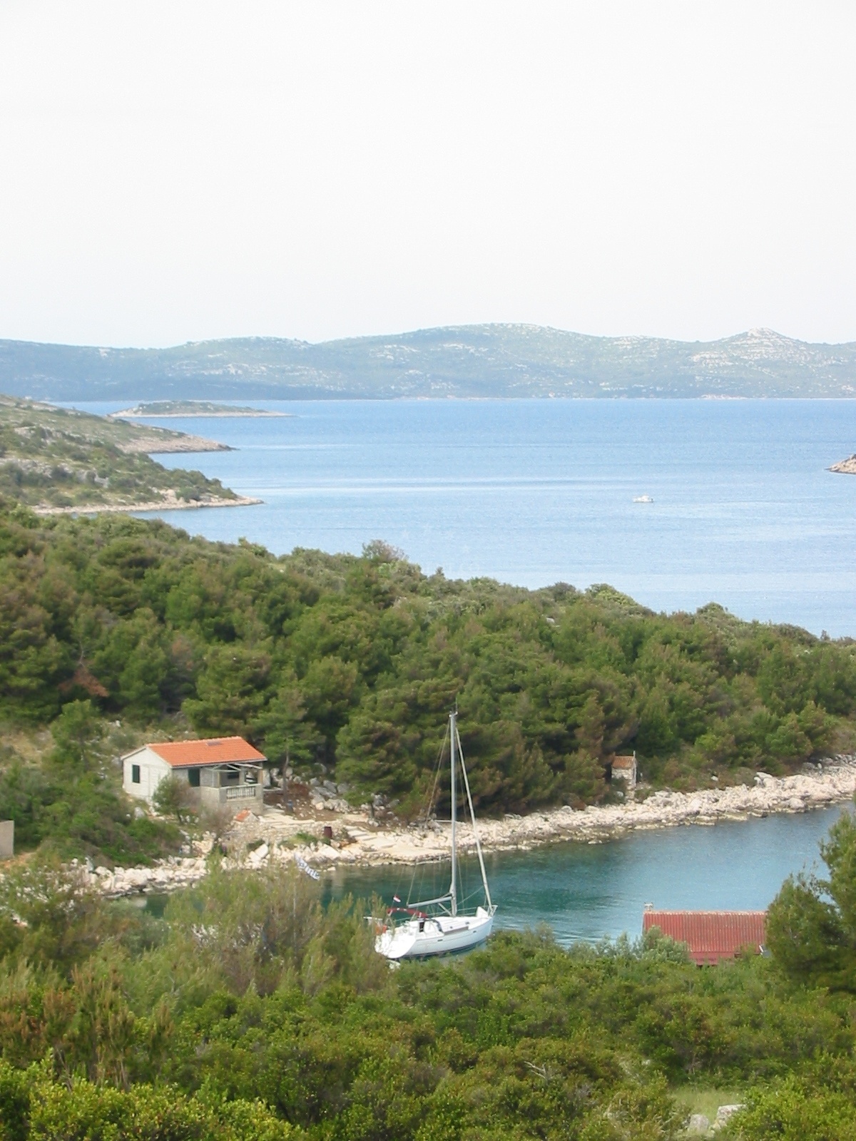 View of the Adriatic Sea from Vison Restaurant, Dragisina, Zut
