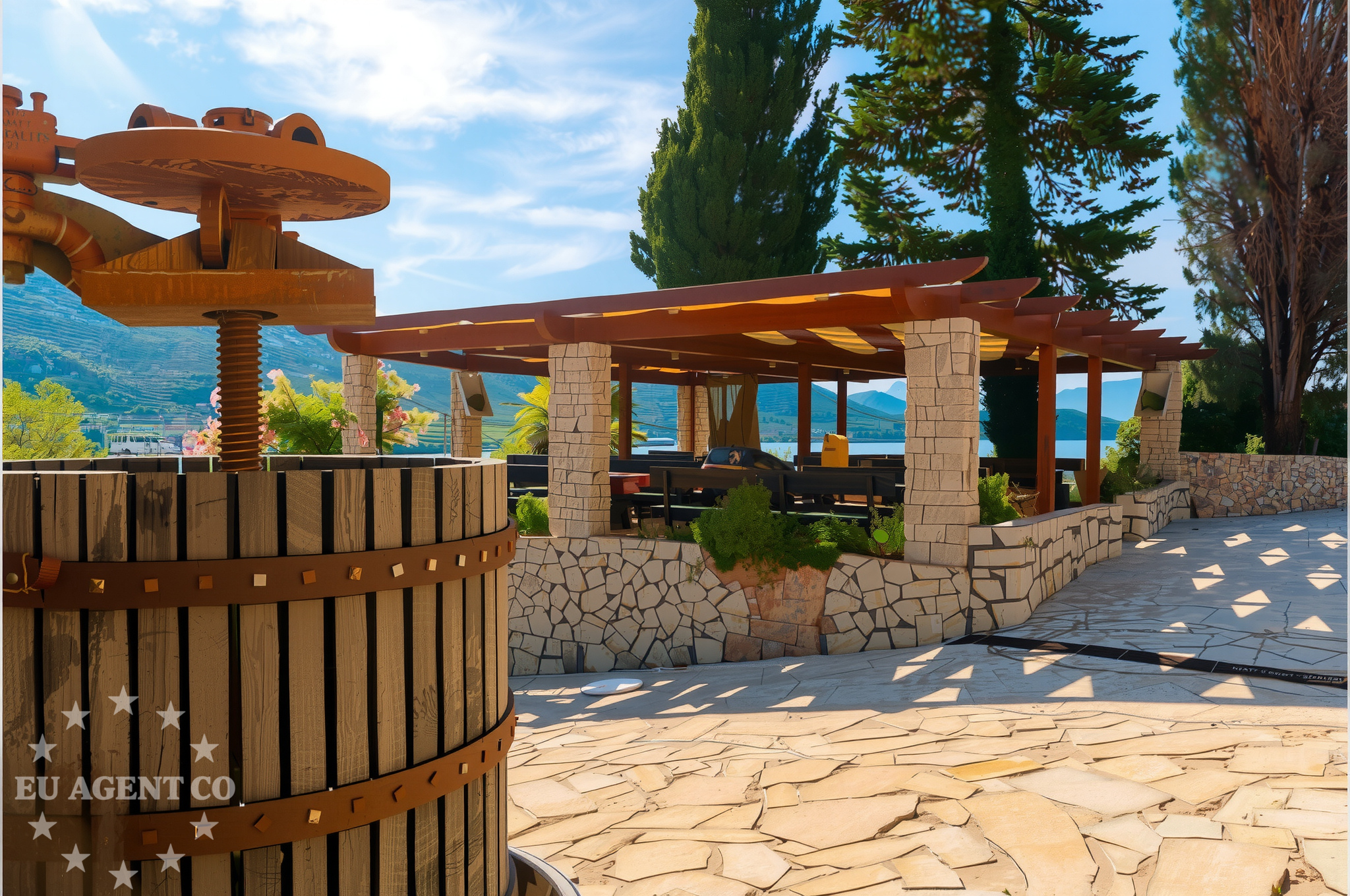 Brijesta Restaurant overlooking the Adriatic Sea in South Dalmatia, Croatia