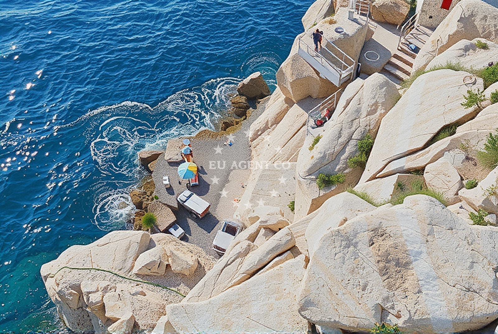 Dubrovnik City Harbour with yachts docked nearby