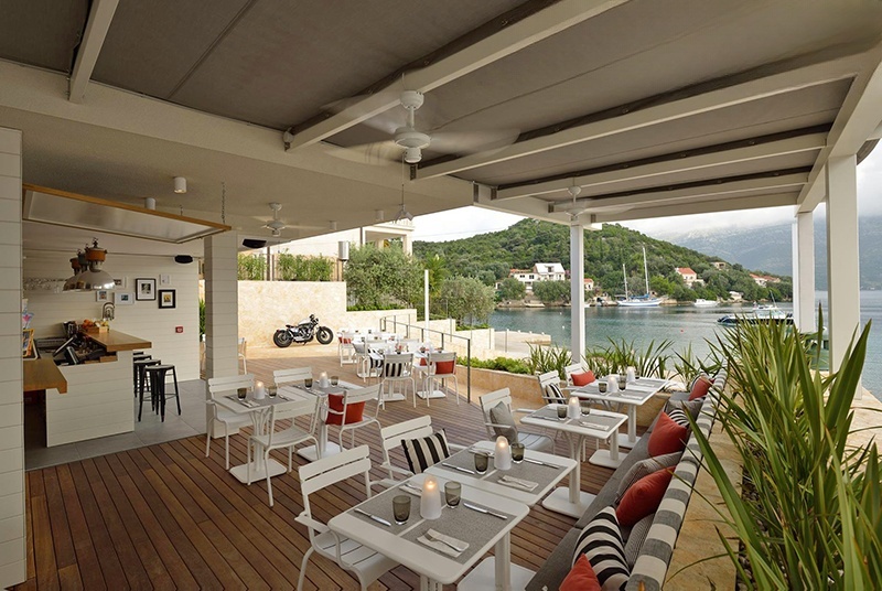 Mimi's Bistro at Tara's Lodge, Korcula - Elegant dining area with sea views