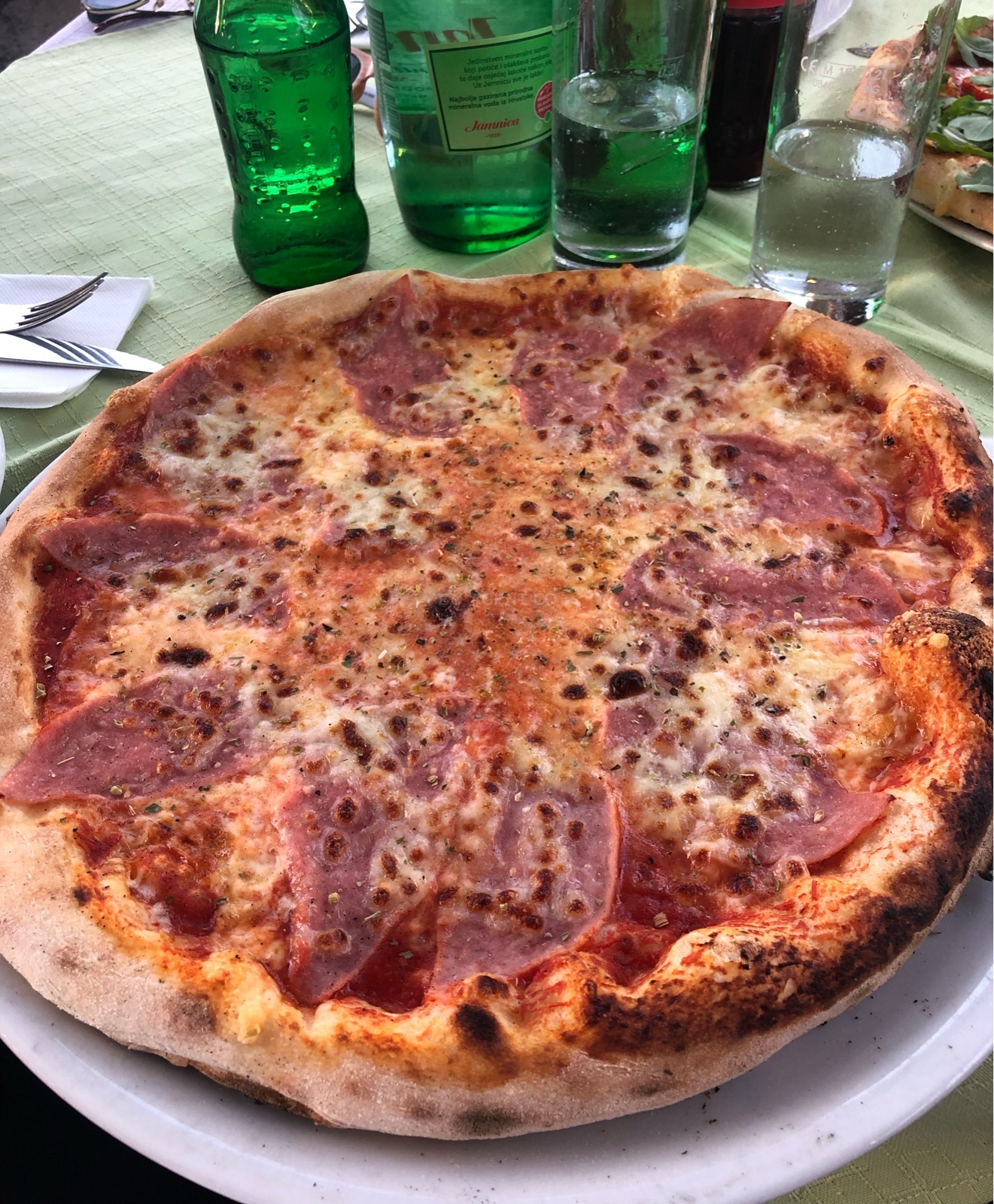 Italian cuisine at Pizzeria Torkul, Lumbarda