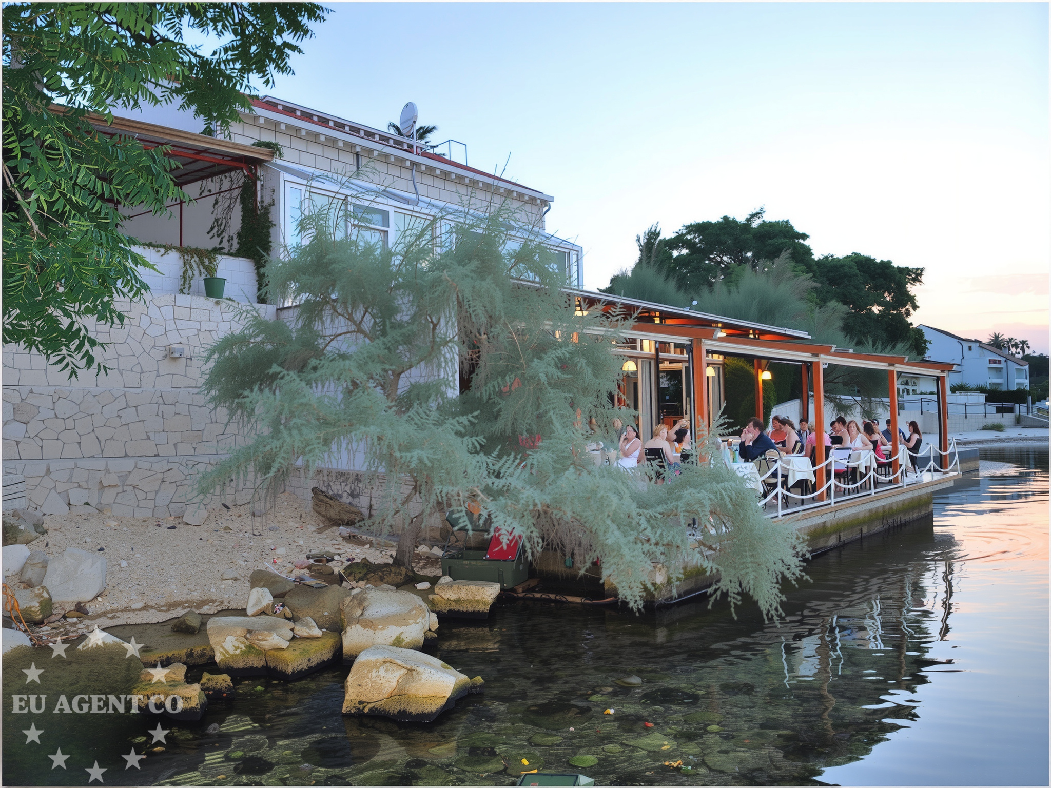 Restaurant in Lumbarda overlooking the Adriatic Sea