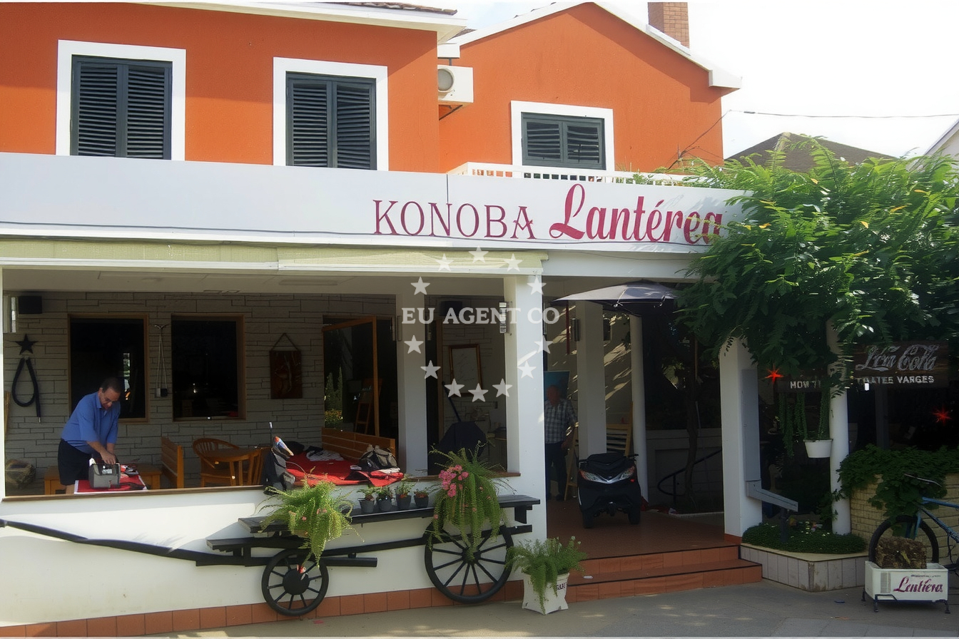 Exterior of Lanterna Restaurant in Metković, South Dalmatia
