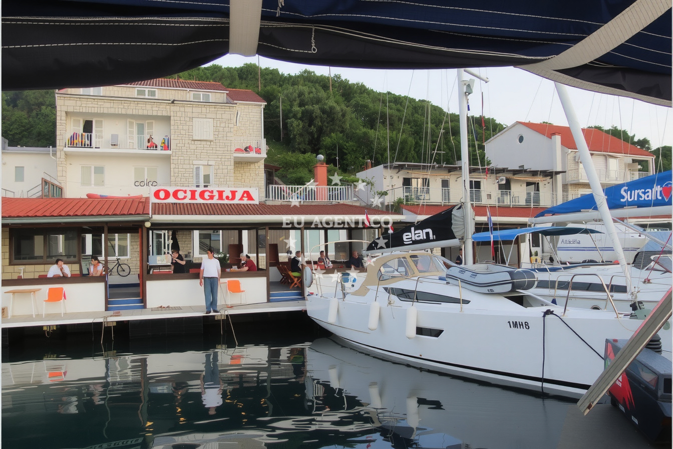 View of Kobrava Island from Dalmatinac Restaurant, Mljet