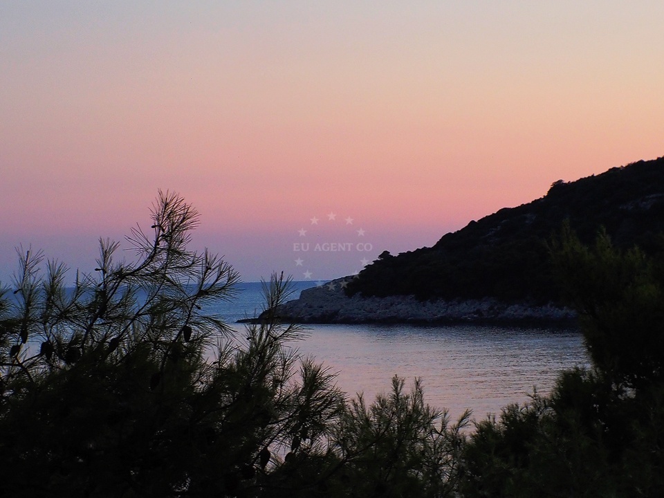 Coastal view near Mirosa restaurant in mljet, Croatia
