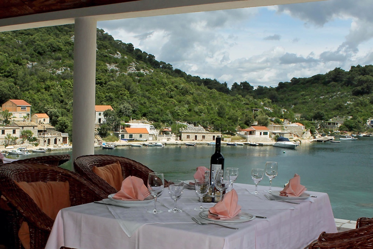 Maestral Restaurant in Okuklje, Mljet, Croatia