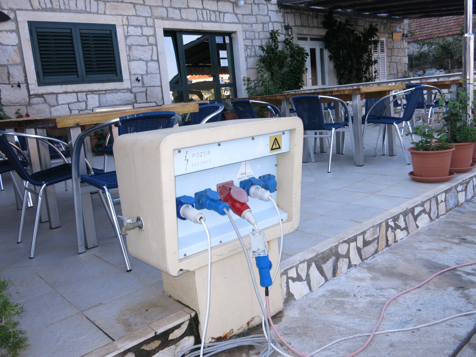 Dining area at Nine Restaurant, Mljet