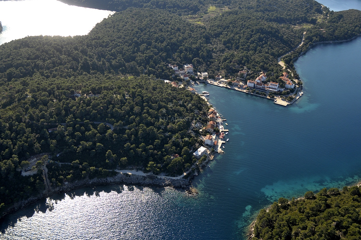 Dining area at Ribar Restaurant, Pomena, Mljet