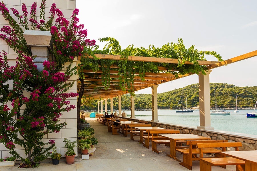 Kod Ante Restaurant in Saplunara Bay, Mljet, Croatia
