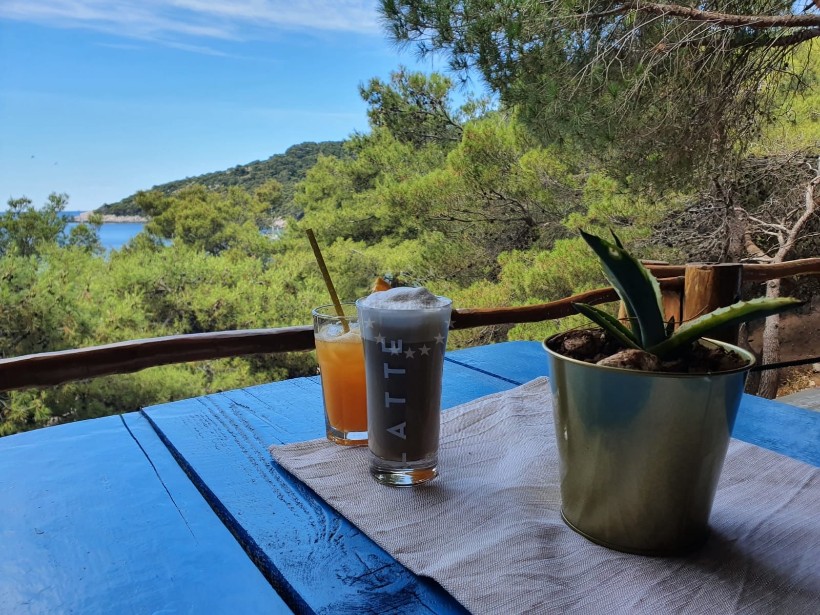 Sunset view from MS Restaurant Saplunara, Mljet, Adriatic Sea