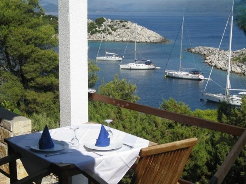 View of Mljet coastline from Stermasi Restaurant