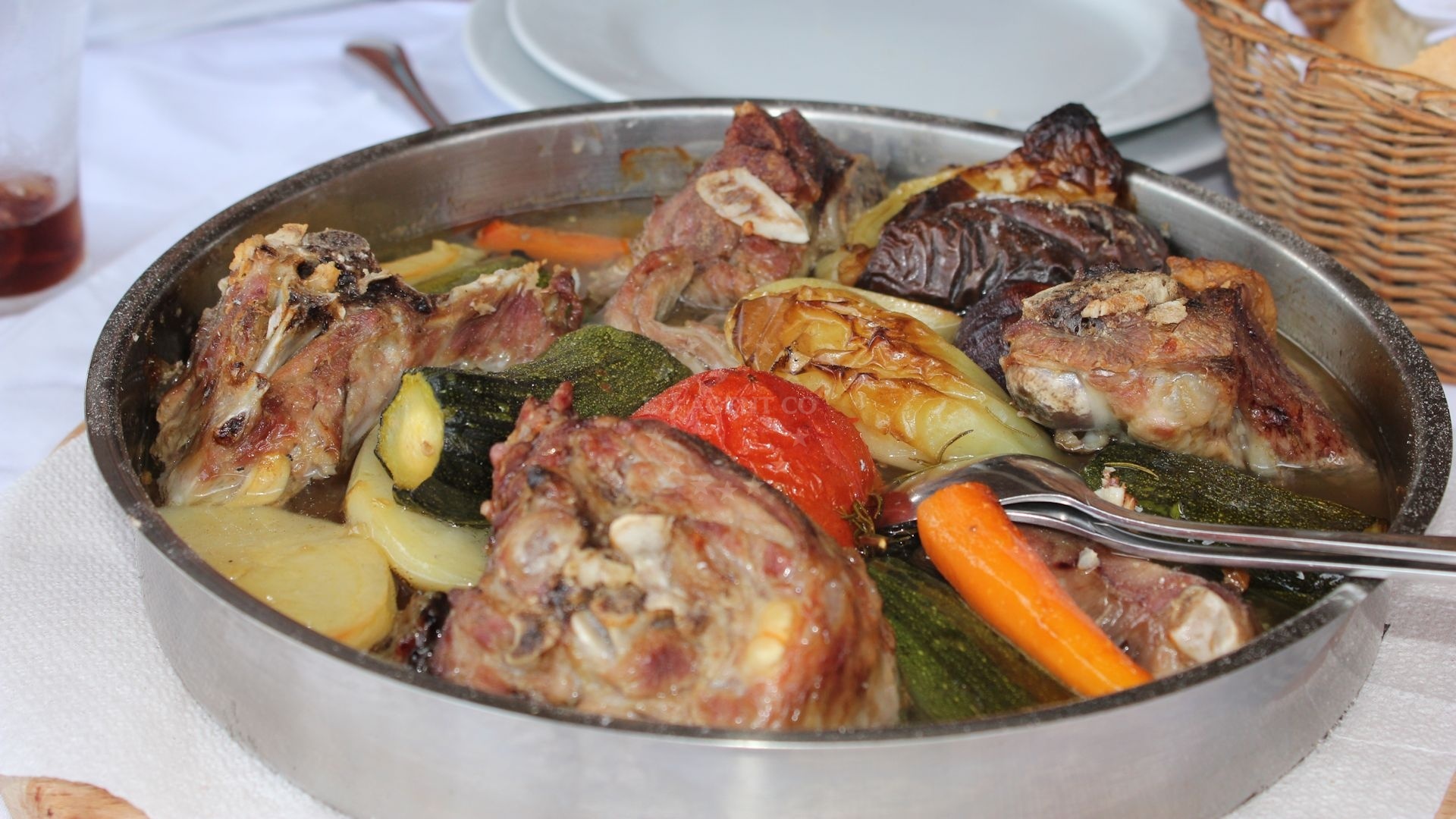 Traditional seafood dish at Stermasi Restaurant