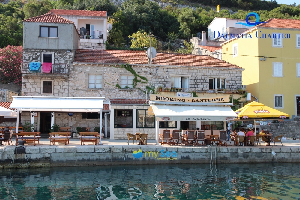 View of Sobra Bay from Konoba Lanterna, Mljet, Croatia