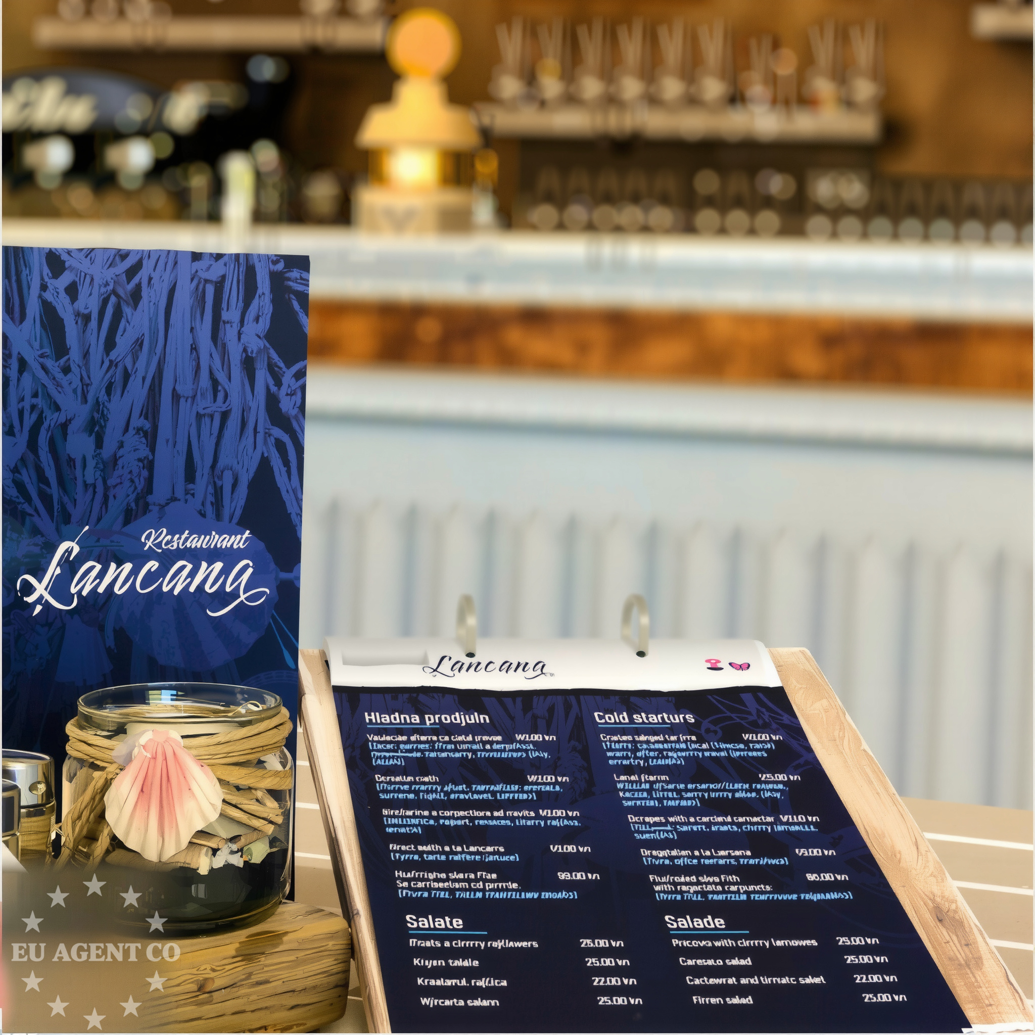 Restaurant in Molunat, South Dalmatia, overlooking the Adriatic Sea