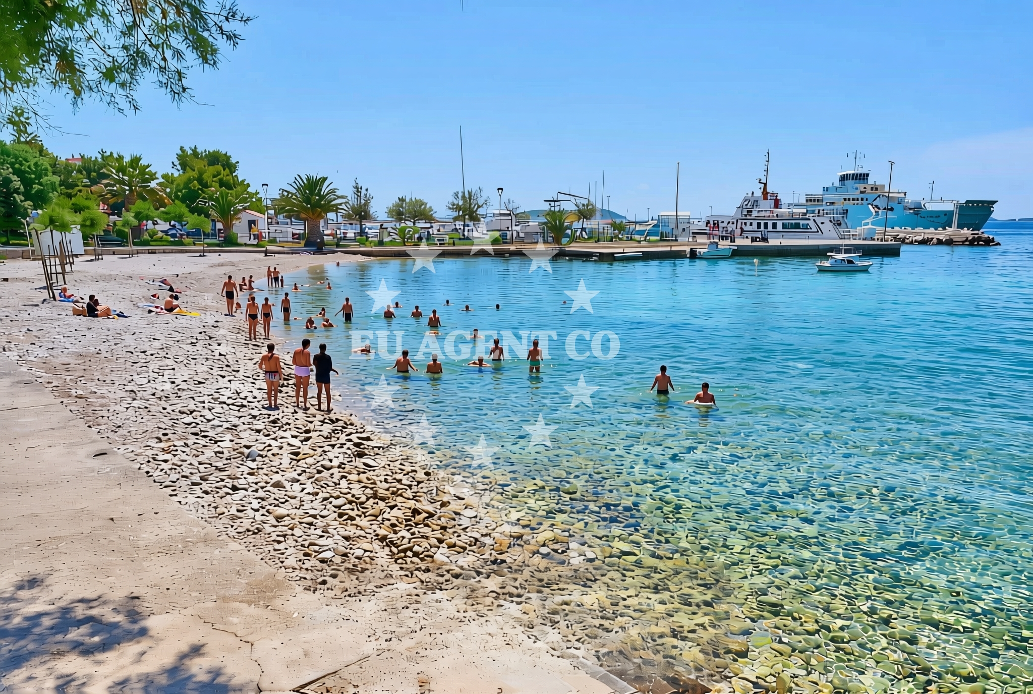 Restaurant in Orebic, South Dalmatia, Croatia with panoramic views of the Adriatic Sea