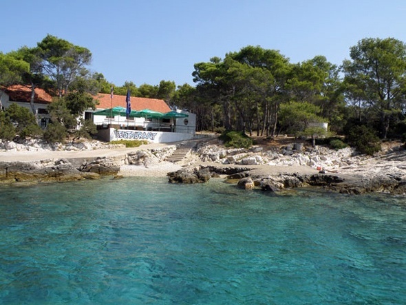 Restaurant Proizd on the island of Proizd, South Dalmatia, Croatia