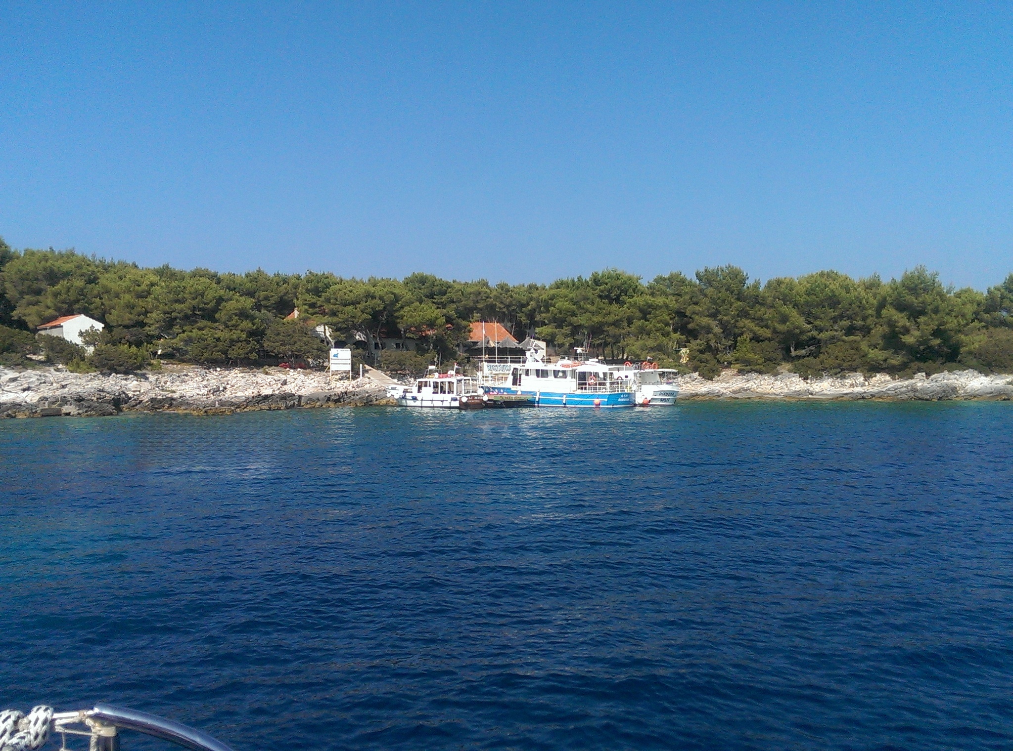 Adriatic Sea views from Restaurant Proizd, Proizd Island