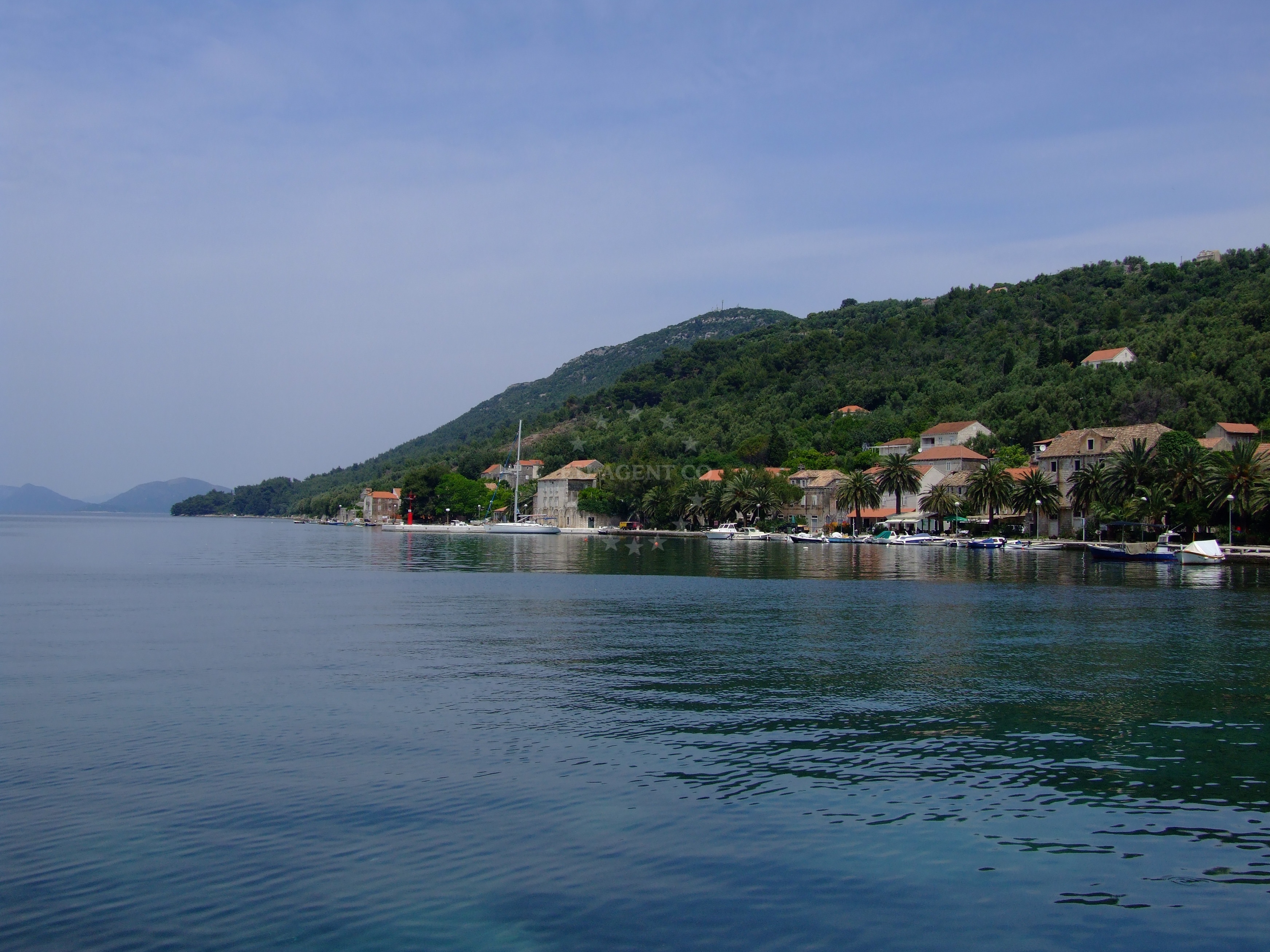 Restaurant in Sipanska Luka, Sipan, Croatia with views of the Adriatic Sea and Šipan Harbour