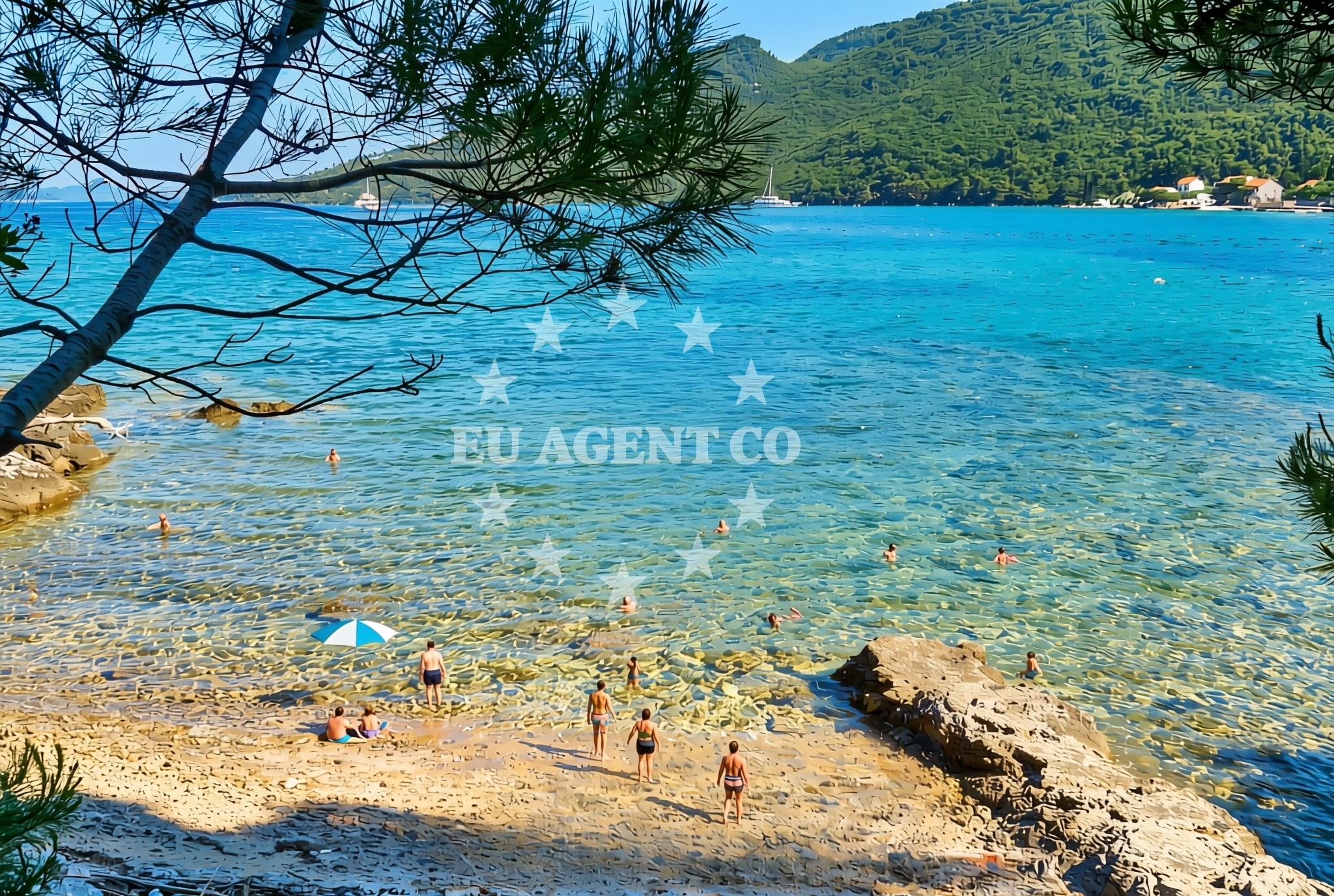 Traditional Adriatic seafood dishes on display