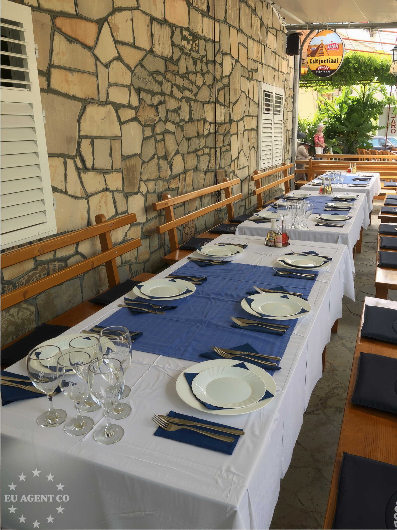 Restaurant in Trpanj, South Dalmatia, overlooking the Adriatic Sea