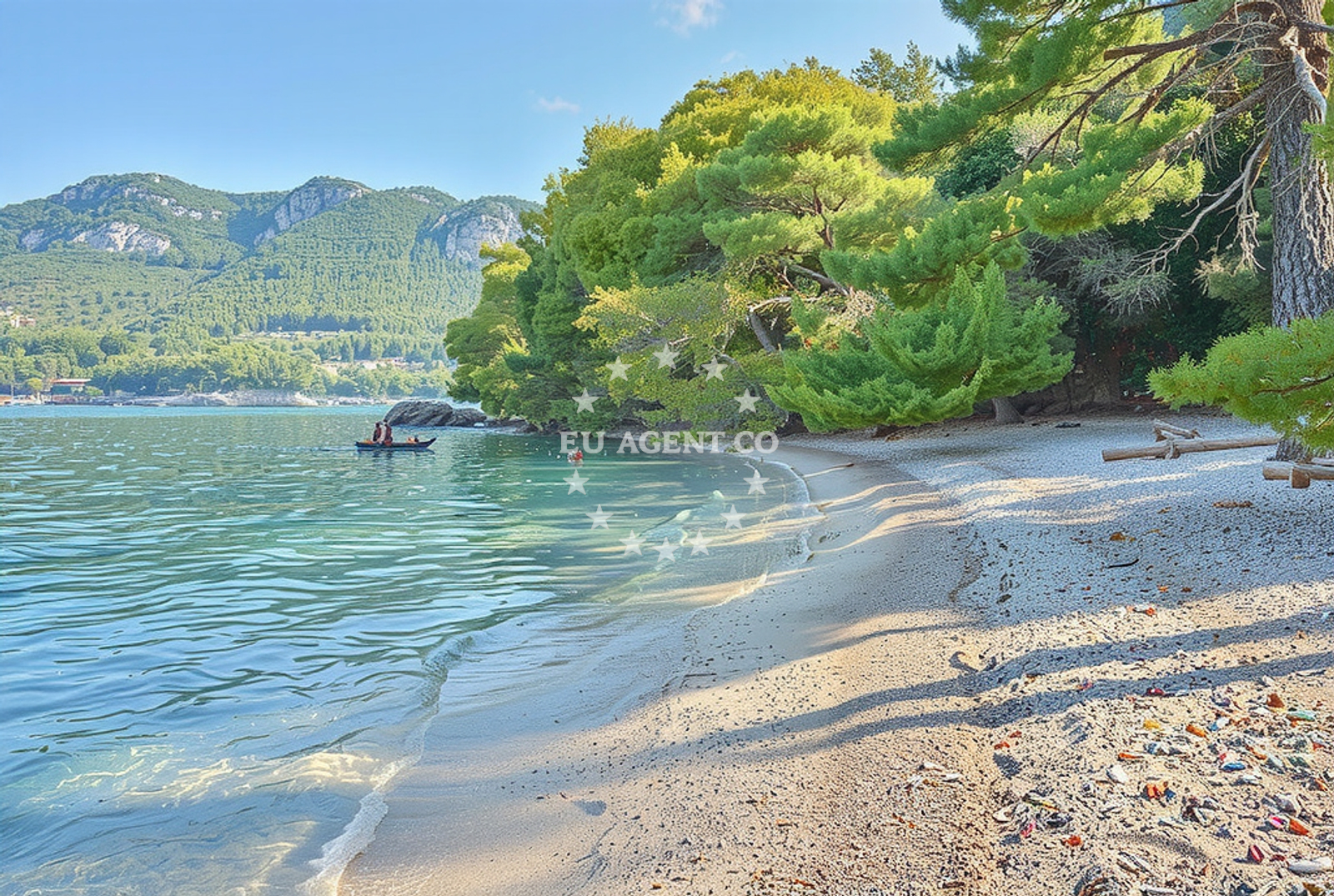 Anchorage near Bistro Ankora in Žuljana, Croatia