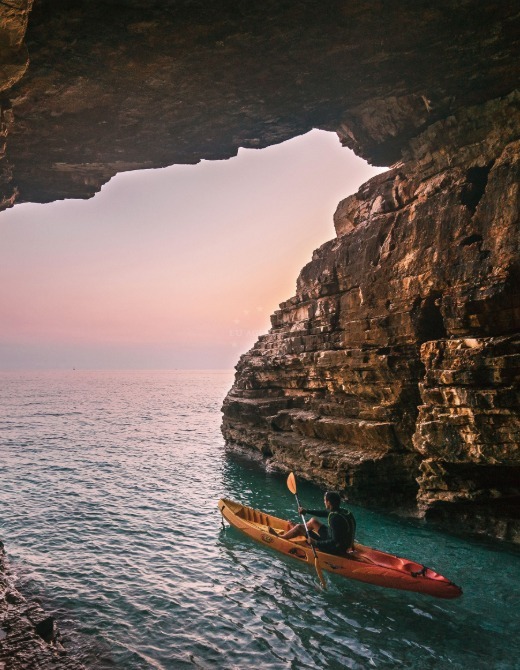 Kayaking in the Adriatic