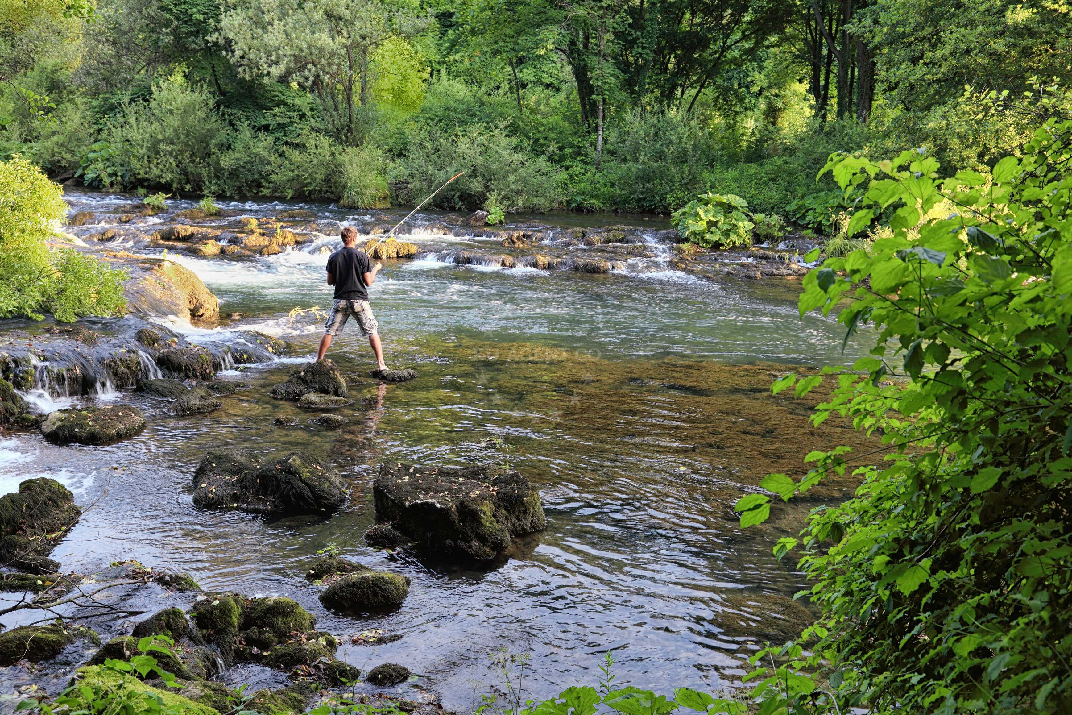 Fishing on the river Korana