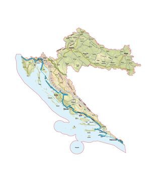 Via Dinarica, Three parallel sections