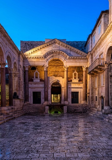 The peristyle, Diocletian’s Palace, Split