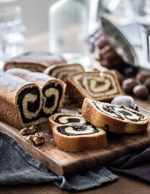 walnut loaf and poppy