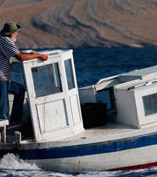 Fishing boat at the Kornati islands