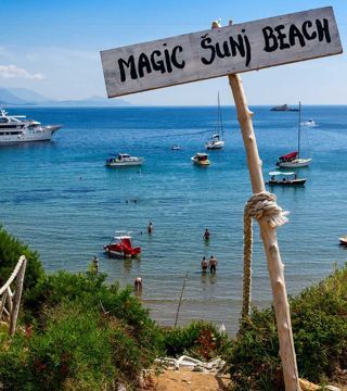 Beach Šunj, island Lopud