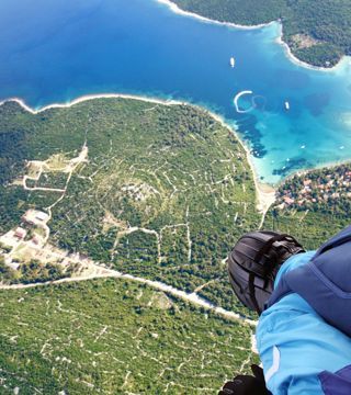 Parachute jump Losinj