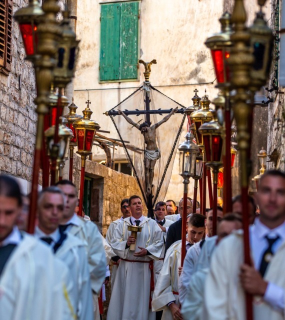 Procession "Za Križen" (Following the Cross) on the Island of Hvar