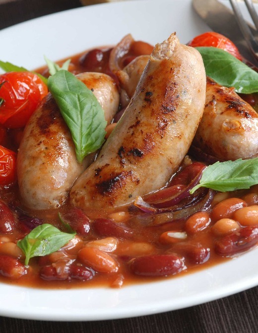 Beans with sausage