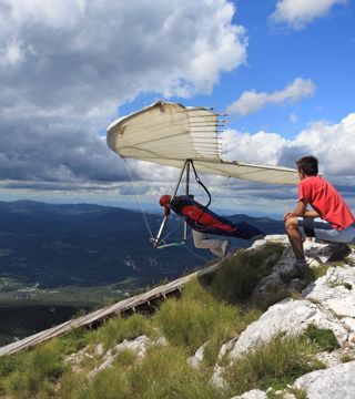 Hang gliding, Učka