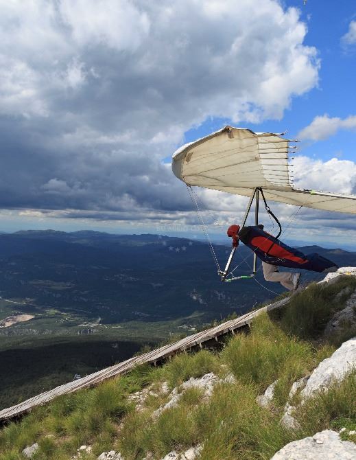 Hang gliding, Učka