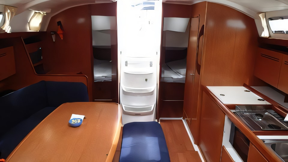 Interior of Cyclades 43.4 sail boat with 4 cabins Croatia yacht charter