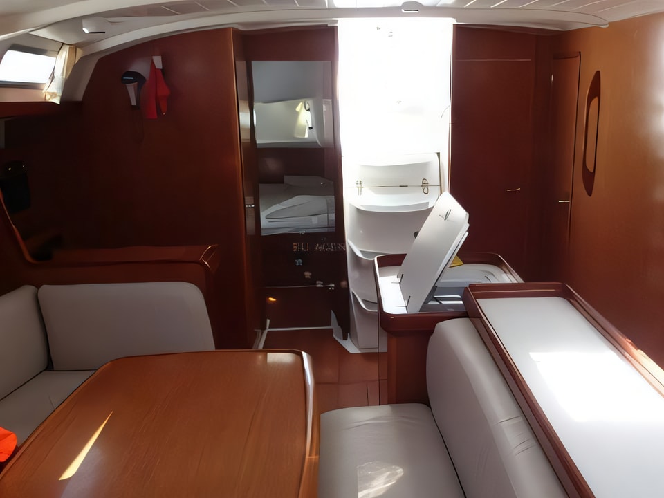 Interior of Cyclades 50.5 sail boat with 5 cabins Croatia yacht charter