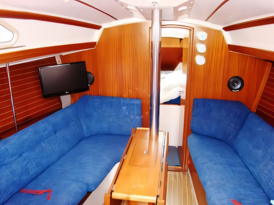 Interior of Elan 333 sail boat with 2 cabins Croatia yacht charter