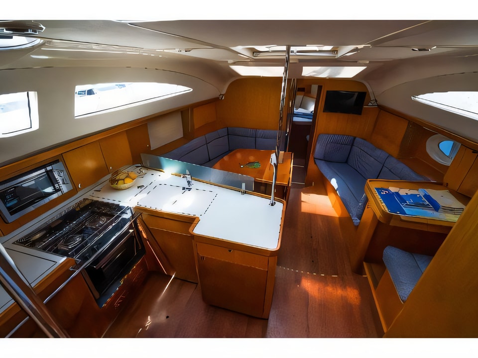 Interior of Elan 434 Impression sail boat with 4 cabins Croatia yacht charter