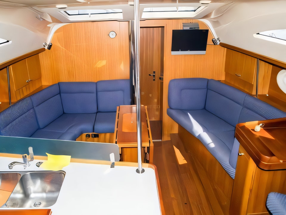 Interior of Elan 434 Impression sail boat with 4 cabins Croatia yacht charter