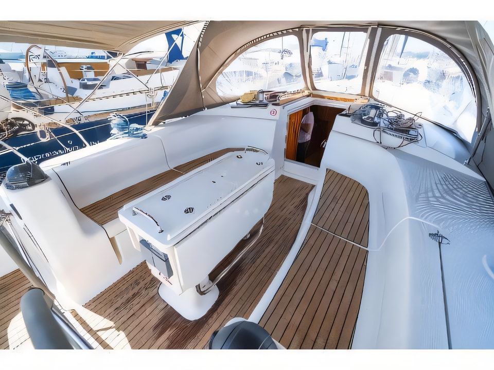 Interior of Bavaria 44 sail boat with 4 cabins Croatia yacht charter