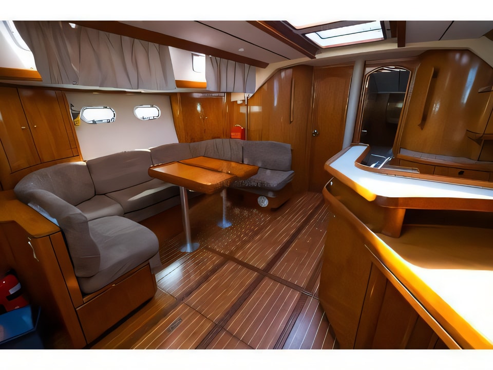 Interior of Sun Odyssey 51 sail boat with 5 cabins Croatia yacht charter