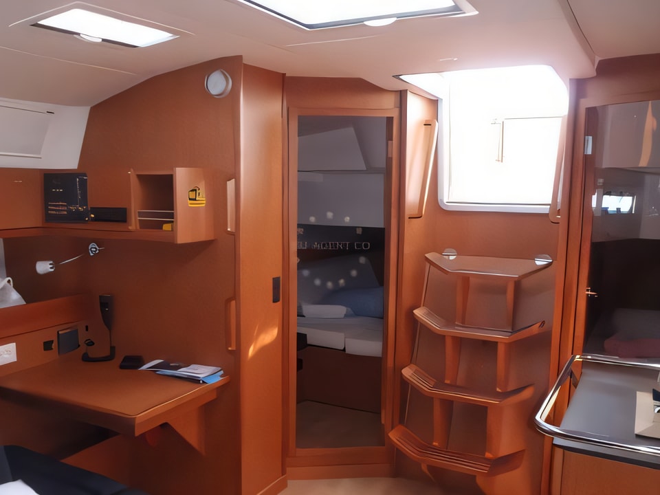 Interior of Bavaria Cruiser 45 sail boat with 4 cabins Croatia yacht charter