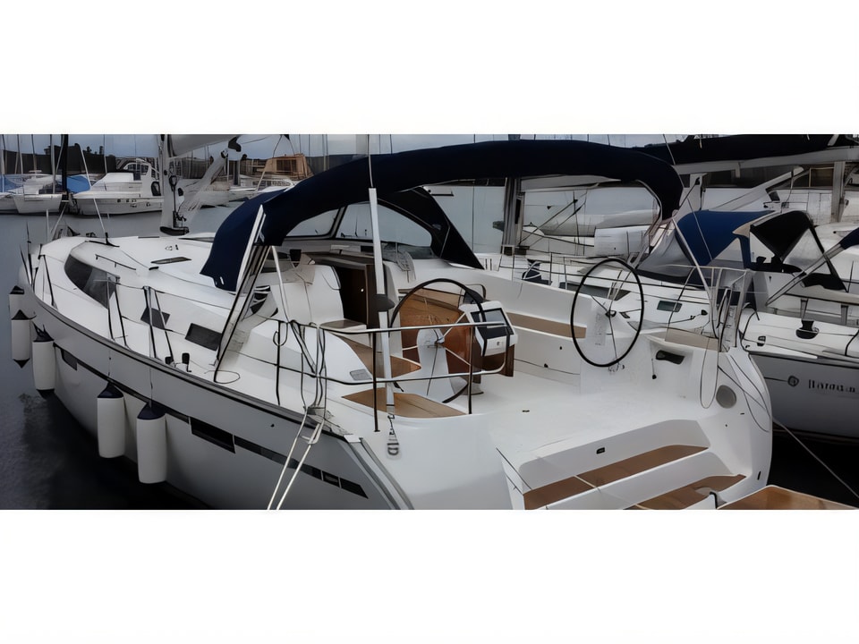 Exterior overview of Bavaria Cruiser 51 sail boat for charter from Trogir ACI Marina in the Split sailing area Croatia